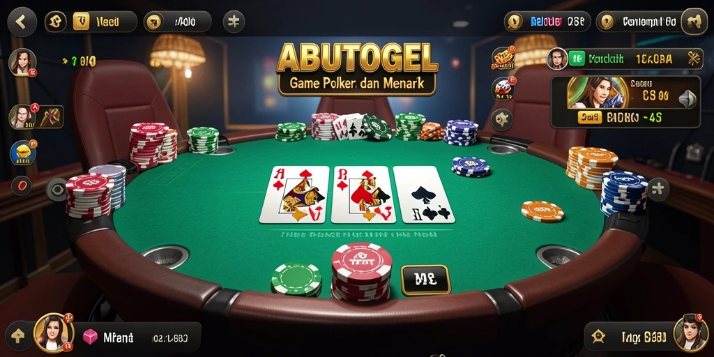 Tampilan menarik gameplay poker ABUTOGEL