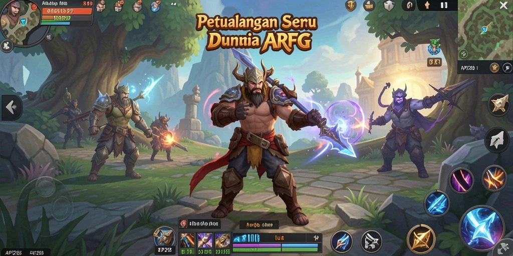 Tampilan gameplay menakjubkan di dunia ARPG API288.