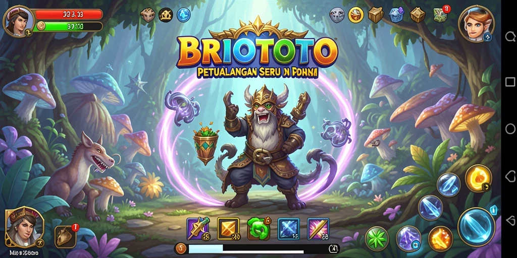 Tampilan gameplay <strong>BRIOTOTO</strong> menunjukkan petualangan mendalam dengan grafis yang menakjubkan.