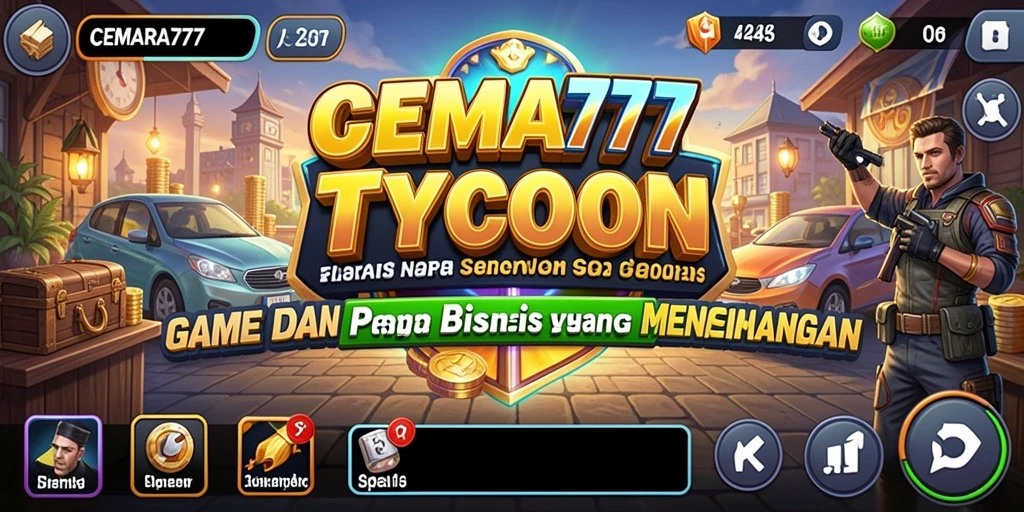 Tampilan menarik dari gameplay CEMARA777 yang penuh strategi Tycoon.