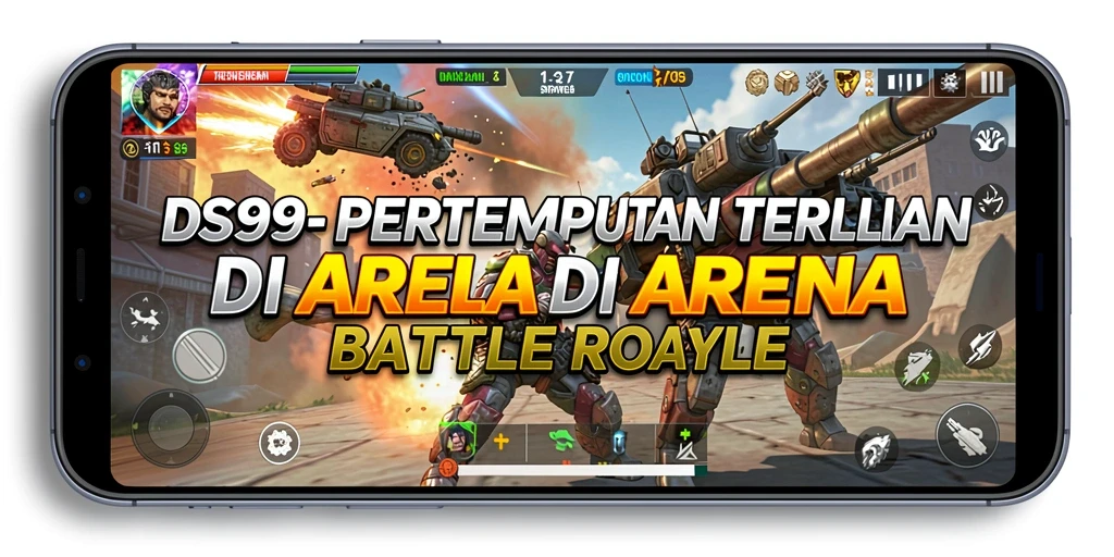 Tangkapan layar gameplay <strong>DS99</strong> menampilkan pertarungan mendebarkan di arena pertempuran.