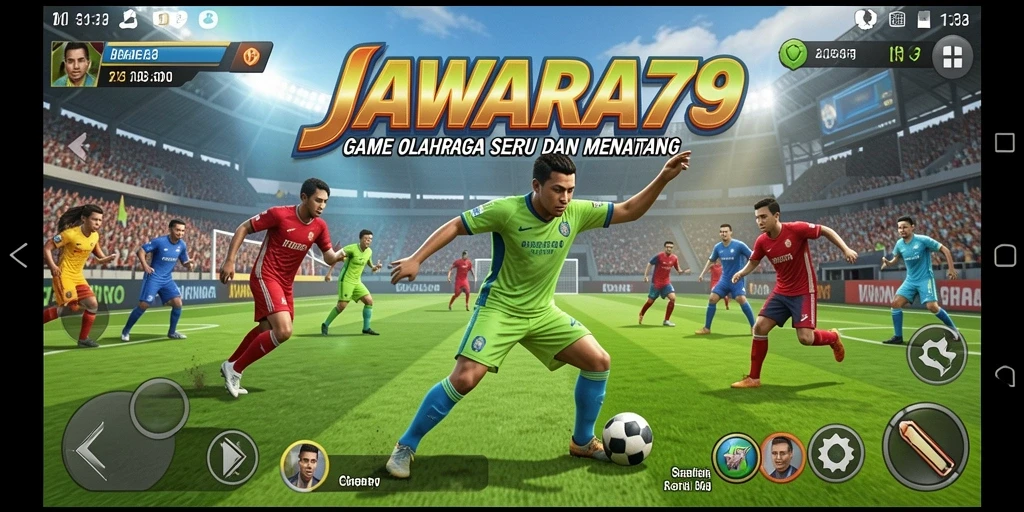 Tampilan pertandingan seru dalam game JAWARA79 yang mendebarkan.