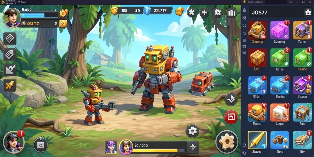 Tampilan gameplay JOS77 yang menarik dan interaktif.