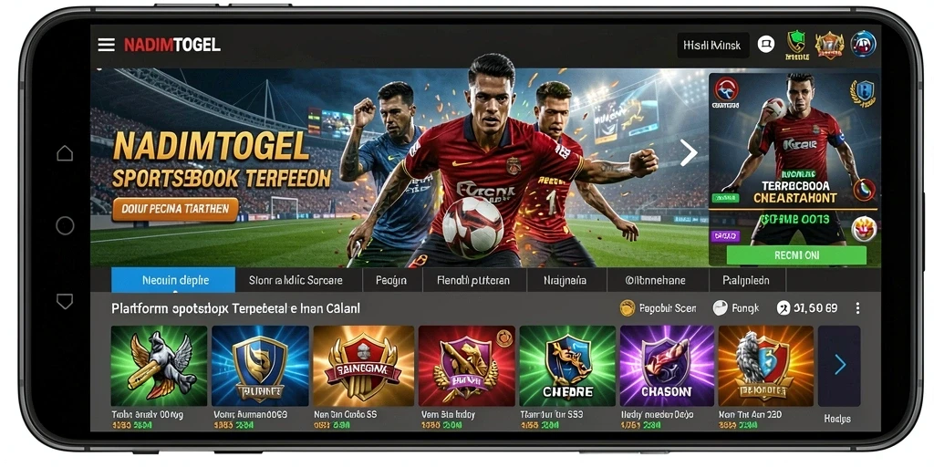 Tampilan gameplay taruhan olahraga yang menarik di NADIMTOGEL.