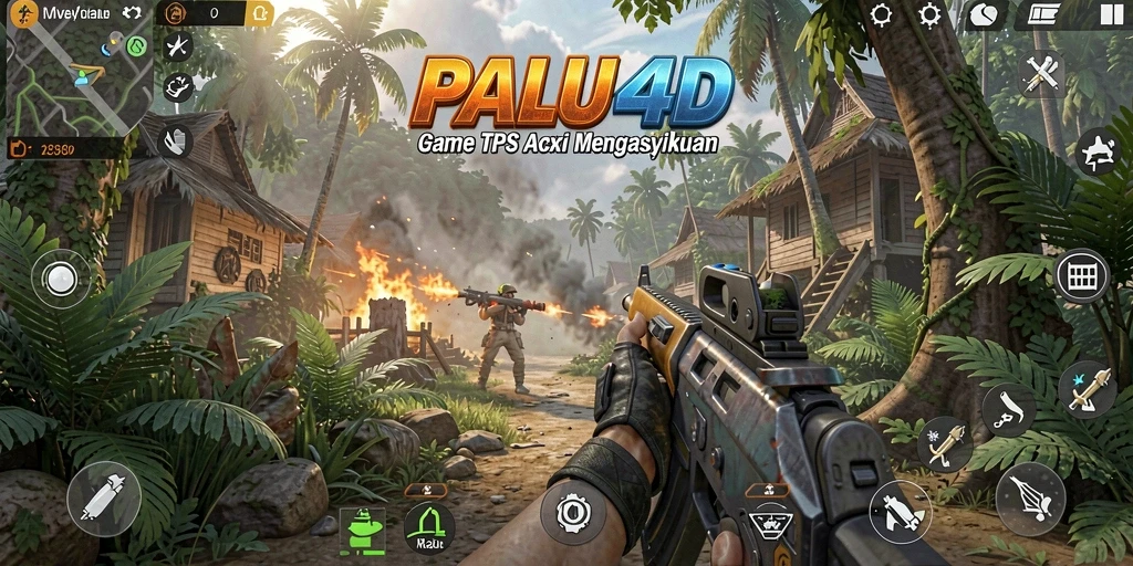 Tangkapan layar PALU4D menampilkan aksi seru dalam gameplay TPS.