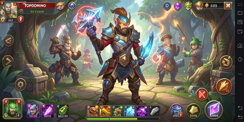 Tangkapan layar menunjukkan pertarungan menegangkan dalam game ARPG.