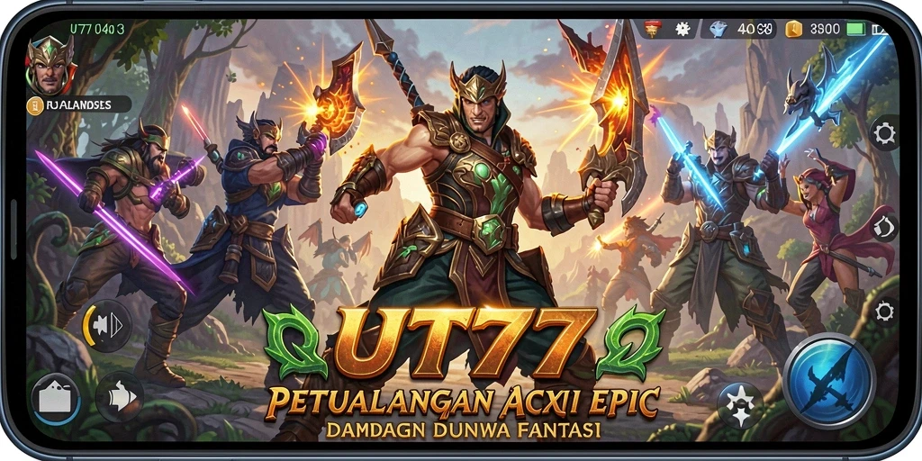 Screenshot utama UT77 menampilkan aksi seru dalam gameplay ARPG.