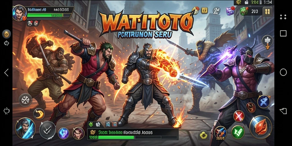 Gameplay seru dengan pertarungan karakter yang dinamis.