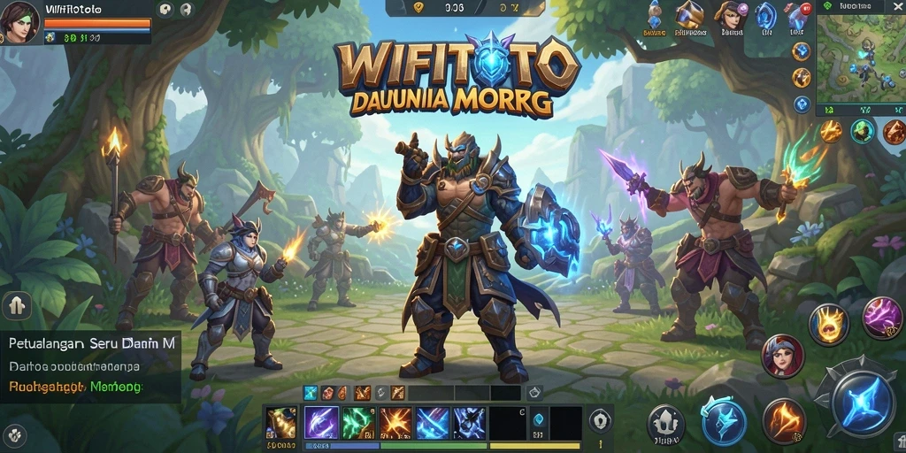 Screenshot WIFITOTO menampilkan gameplay epik di dunia MMORPG.