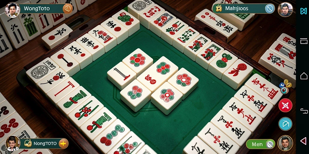 Tampilan gameplay Mahjong yang menarik di WONGTOTO.